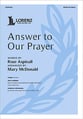 Answer to Our Prayer SATB choral sheet music cover